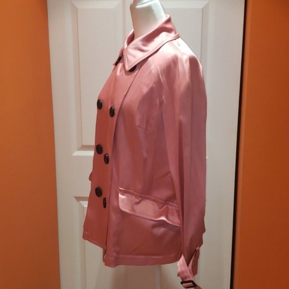 I.N.C. International Concepts pink satin coat - Picture 3 of 11